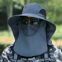Chapéu com Protetor de Pescoço e Rosto na internet