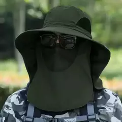 Imagem do Chapéu com Protetor de Pescoço e Rosto