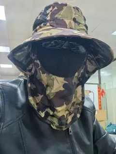 Chapéu com Protetor de Pescoço e Rosto - Moto Toca