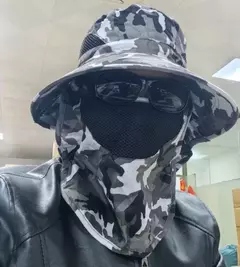 Chapéu com Protetor de Pescoço e Rosto - Moto Toca