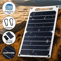 Painel solar 30w com usb, à prova de água - comprar online