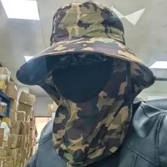 Imagem do Chapéu com Protetor de Pescoço e Rosto