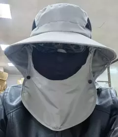 Chapéu com Protetor de Pescoço e Rosto - Moto Toca