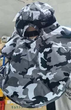 Imagem do Chapéu com Protetor de Pescoço e Rosto