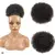 Afro Puff Aplique Coque Cacheado Rabo de Cavalo do Cordão Para Fibra Orgânica - comprar online
