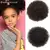 Afro Puff Aplique Coque Cacheado Rabo de Cavalo do Cordão Para Fibra Orgânica - comprar online