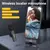 Mamen vlogging kit equipamento tripé de telefone com microfone de lapela sem fi