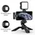 Mamen vlogging kit equipamento tripé de telefone com microfone de lapela sem fi