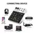 Mixer de áudio de 4/8 canais, controlador de dj, console de mixagem de som com