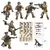 2024 guerra mundial 2 ww2 exército militar soldados swat figuras de força espe