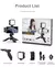 Mamen vlogging kit equipamento tripé de telefone com microfone de lapela sem fi - loja online