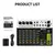 Mixer de áudio de 4/8 canais, controlador de dj, console de mixagem de som com - Ana loja