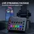 Imagen de Placa de som Gaming Audio Mixer,Streaming, 4-Channel, RGB Mixer com Interface de