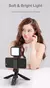Mamen vlogging kit equipamento tripé de telefone com microfone de lapela sem fi - loja online