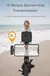 Mamen vlogging kit equipamento tripé de telefone com microfone de lapela sem fi - comprar online