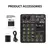 Mixer de áudio de 4/8 canais, controlador de dj, console de mixagem de som com - comprar online