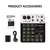 Mixer de áudio de 4/8 canais, controlador de dj, console de mixagem de som com - Ana loja