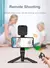 Mamen vlogging kit equipamento tripé de telefone com microfone de lapela sem fi na internet