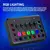 Placa de som Gaming Audio Mixer,Streaming, 4-Channel, RGB Mixer com Interface de