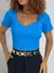 Cropped Ofelia Manga Curta Decote Princesa Ref. 1065 - comprar online