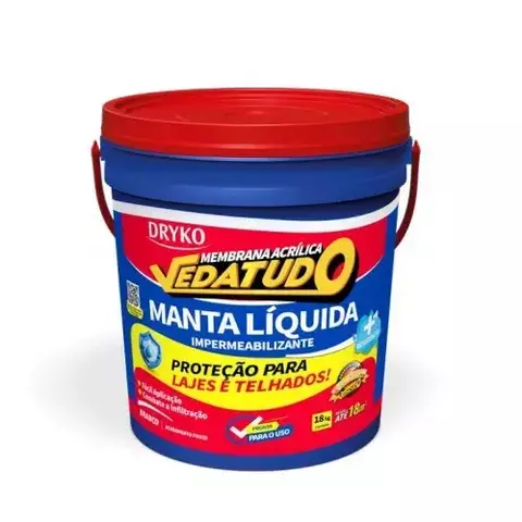 Manta Liquida Vedatudo Branca 18kg Dryko
