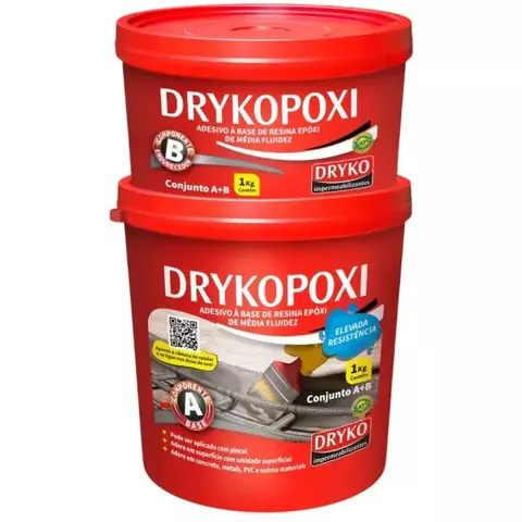 Adesivo Estrutural Drykopoxi 1kg Dryko
