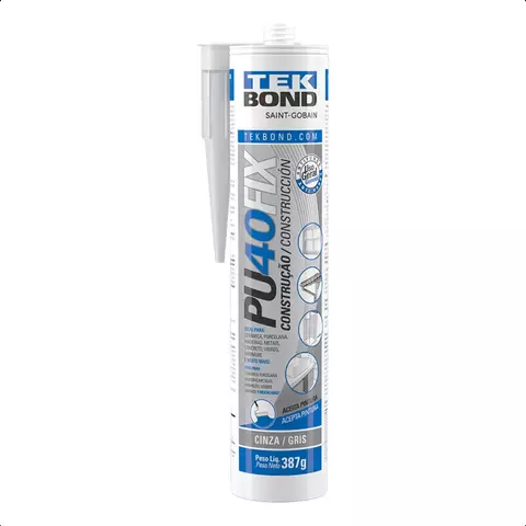 Adesivo Multiuso PU40 Fix Preto 280ml Tekbond