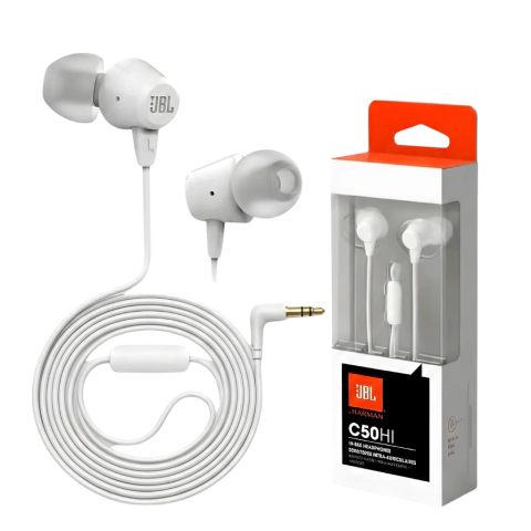 Auriculares JBL C50HI In-Ear | Bajos Potentes, Micrófono y Confort Ultra Liviano - tienda online