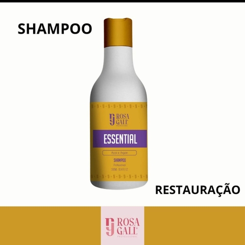 SHAMPOO RECONSTRUCAO ESSENTIAL ROSA GALL 300ML