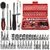 Kit De Ferramentas 40/46 Peças Jogo De Soquetes Chave Catraca Reversível Com Maleta Jogo De Ferramentas Completo