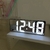 Relógio Despertador Digital De Mesa 16X2.5X6cm Decorativo Alarme Temperatura Pilha AAA Usb Preto - comprar online