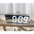 Relógio Despertador Digital De Mesa 16X2.5X6cm Decorativo Alarme Temperatura Pilha AAA Usb Preto - comprar online