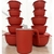 Kit Bowl Potes Plásticos Redondo 10 peças + 1 Jarra
