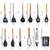 Kit Jogo de Cozinha Silicone, Utensílios e para Cozinheiro Cabo de Madeira Master Chef