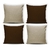 Kit 4 Capa De Almofadas Gorgurinho 45cmx45cm Diversas Cores
