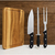 Kit Tábua de Carne Madeira Eucalipto + Faca e Garfo Inox – Resistência e Beleza no Seu Churrasco - comprar online