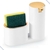 KIT LIXEIRA 5L PORTA DETERGENTE LÍQUIDO BRANCO COM DOURADO FOSCO na internet