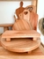 Alzada de madera circular 25 cms - tienda online