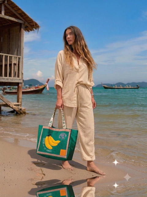 CONJUNTO TAJ MAJAL Set / Conjunto India de Lino y Seda