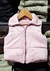 Chaleco puffer corderoy rosa en internet