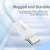 Cabo USB-C | USB-C - Nylon Trançado - 120cm | Rainbow Rock Space - Branco - loja online