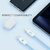 Cabo USB-C | USB-C - Nylon Trançado - 120cm | Rainbow Rock Space - Branco - comprar online