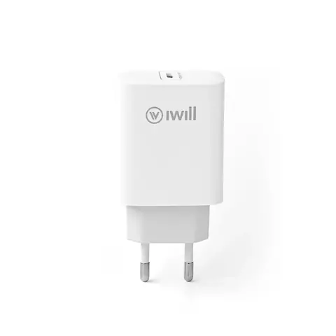 Carregador com 1 porta USB-C 33W Branco | iWill - comprar online