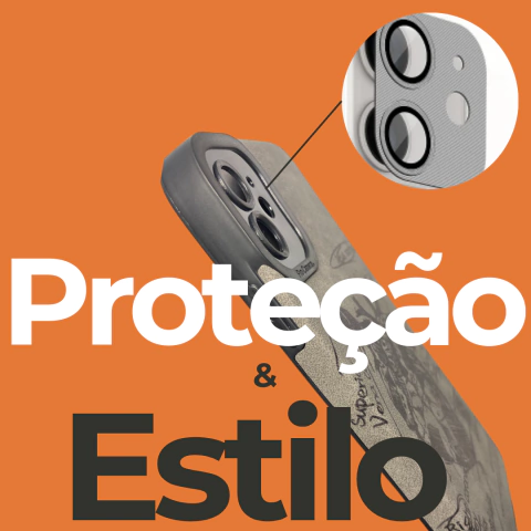 Capa para IPHONE 11 de couro sintético preta e cinza - comprar online