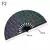 1pc ventilador dobrável de bambu/plástico osso ventilador colorido rave fãs v - comprar online