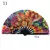 1pc ventilador dobrável de bambu/plástico osso ventilador colorido rave fãs v - BRIHZA STORE
