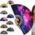 Imagem do 1pc ventilador dobrável de bambu/plástico osso ventilador colorido rave fãs v