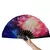 1pc ventilador dobrável de bambu/plástico osso ventilador colorido rave fãs v na internet