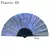 Imagem do 1pc ventilador dobrável de bambu/plástico osso ventilador colorido rave fãs v