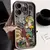 Capa para iphone 16 casos iphone 15 pro max caso colorido cogumelo silicone para